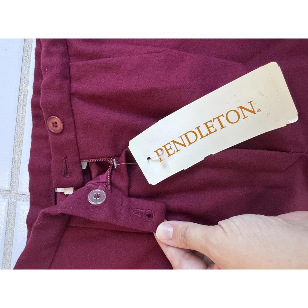 Vintage Pendleton 100% Virgin Wool Trousers Women’s Size 14 NWT – Made in USA - Picture 3 of 9